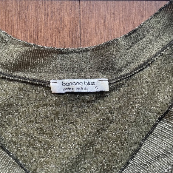 Baby Doll Army Green Light Weight Woll Swing Dress - Picture 9 of 11